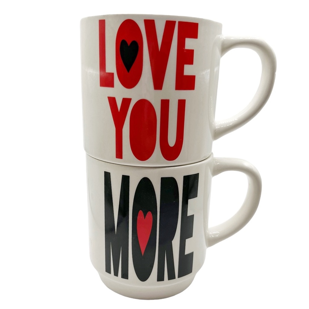 Our Name is Mud Love You More Stacking Mug Set